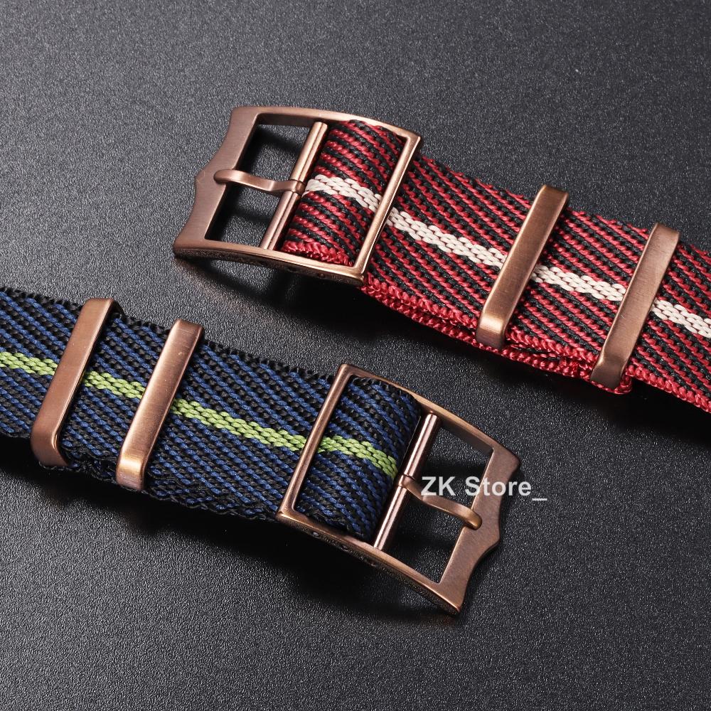 Neues Nylon Uhrenarmband 20mm 22mm Amry Gewebtes Stoffarmband für Militär Geripptes Sport Uhrenarmband Herren Ersatz Armband Armreif