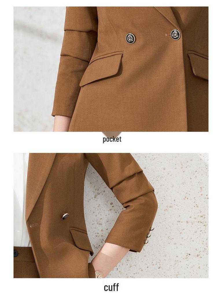 2025 Women's Autumn/Winter Flared Pants Suit Set - Formal/Casual Workwear