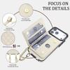 For iPhone 18 Pro Max 17 Air 17E 16E 16 Plus 15 14 13 12 11 Magnetic Leather Wallet Card Phone Case Crossbody Lanyard Flip Cover