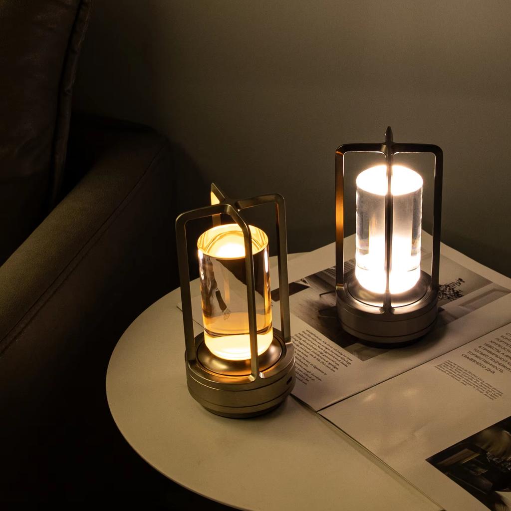 Modern Rechargeable LED Table Lamp Portable Dimmable Touch Control for Bedroom Living Room Night Light Battery Operated Table