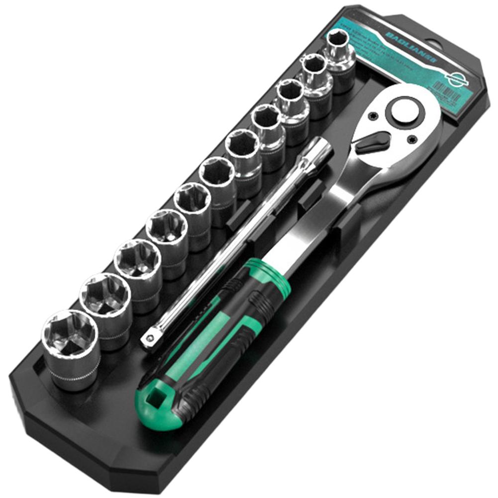 72 Tooth Ratchet Wrench Set Chrome Vanadium Steel Bent Handle Design for Mechanical Repair Automotive and Home Applications