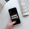 QE30 Game Over Transparent Phone Case for Samsung Galaxy A04 A04S A14 A23 A34 A54 M23 M33 M52 M53