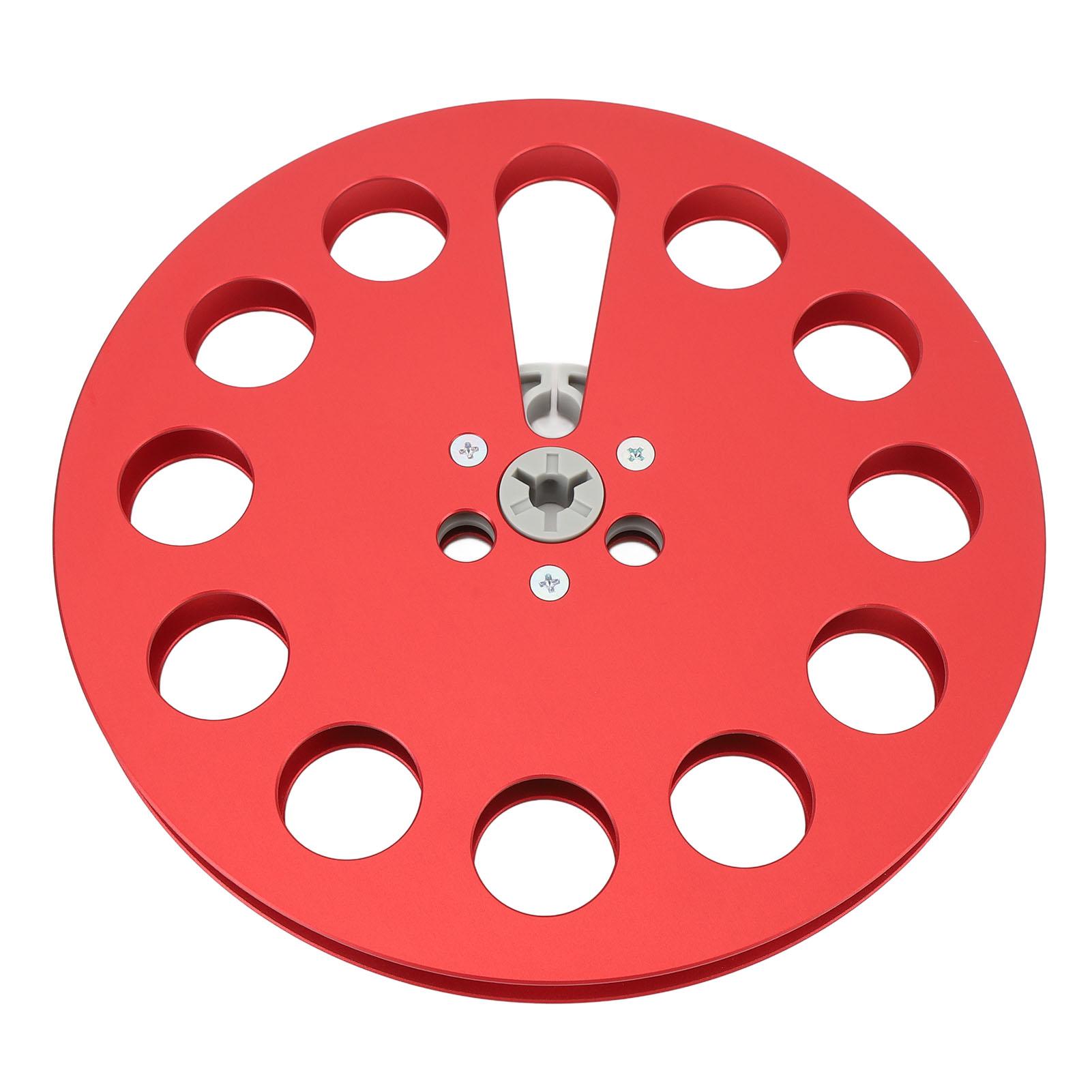 

1 4 7 Inch Empty Tape Reel Aluminum Alloy Universal Open Reel Sound Tape Empty Reel for ReVox Studer Recording красный