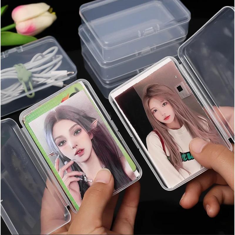 10PCS Transparent Plastic Card Boxes - Waterproof Playing Card Holders, Poker & Board Game Card Organizer Storage Case