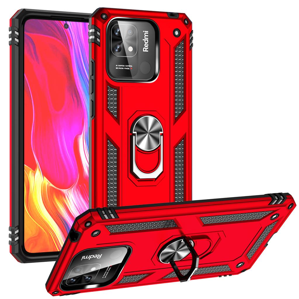 Business Shockproof Cover for Redmi 10C Case Redmi 10C Coque Ring Holder Phone Case for Redmi 10 C Redmi10 C 220333QAG Funda