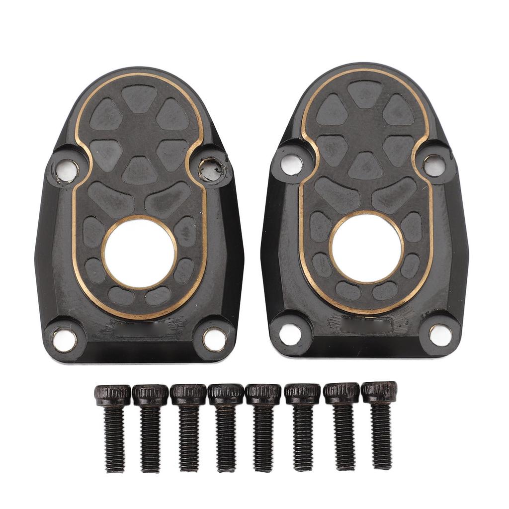 2PCS RC Portal Covers Brass Portal Drive Housing RC Steering Knuckles for Axial Capra for SCX10 III AR45P Axle 1 10 RC