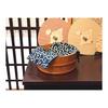 Sen no Anbo Tenugui "Karakusa Navy" Hand-dyed 100% Cotton Tokka, Made in Japan, 35cm x 100cm, Continuous Vine Pattern, Auspicious Pattern Spreading