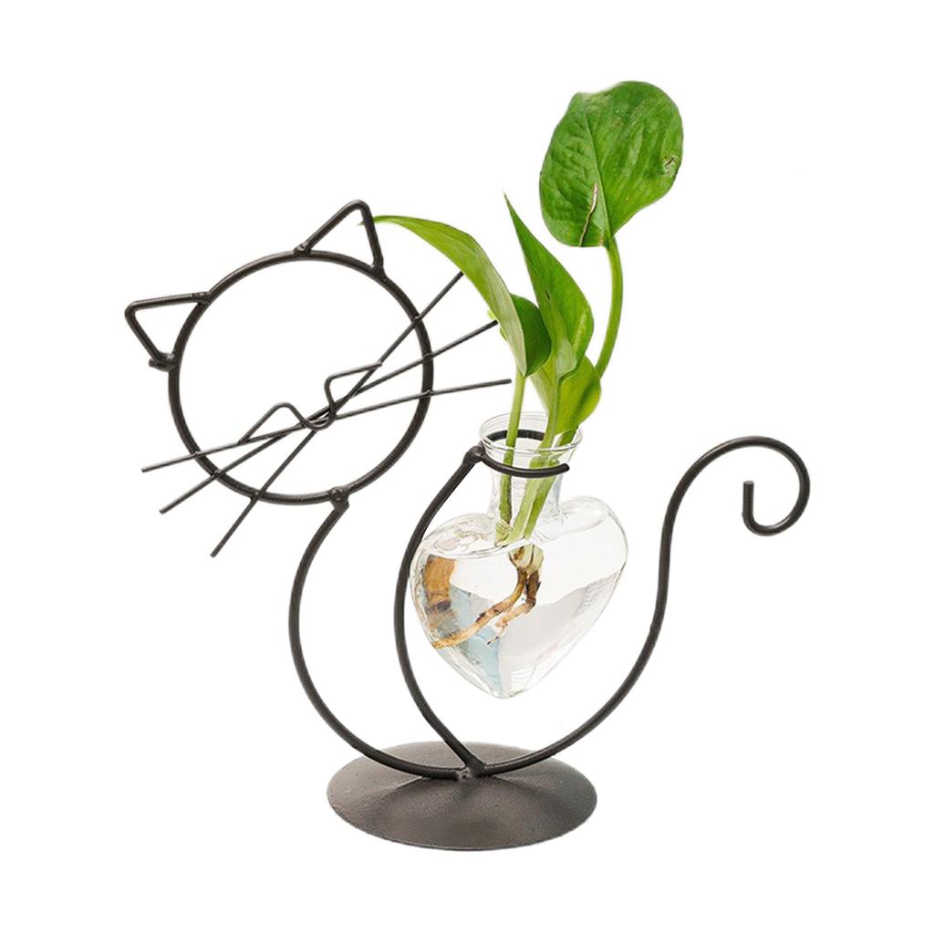 Simple Cat Iron Flower Ware Hydroponic Flower Arrangement Vase