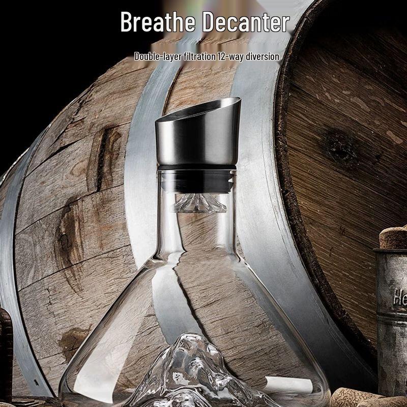 European Crystal Glass Wine Decanter