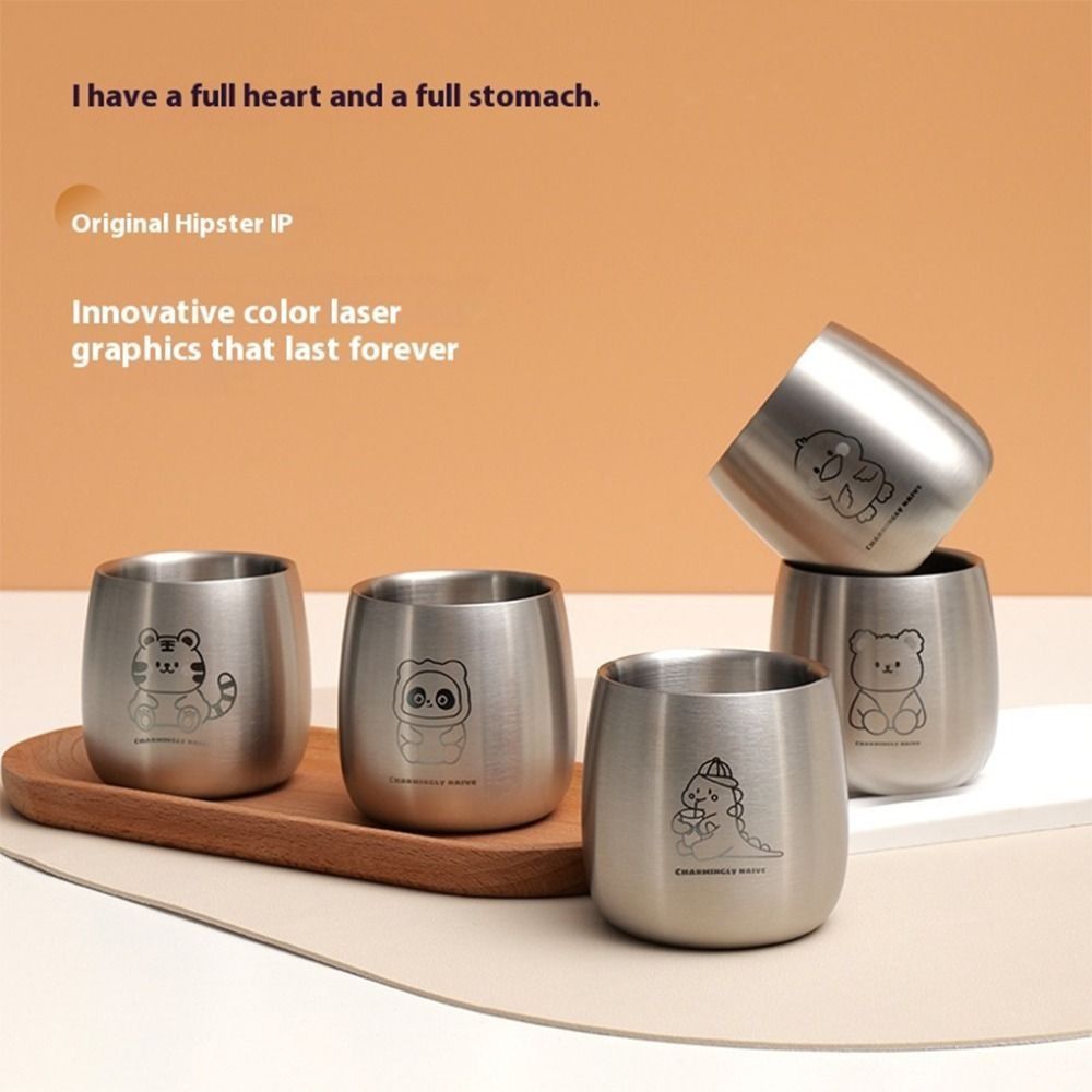 Anti Scalding Kids Drinking Cup Cute Pattern Kindergarten Milk Cup Tumbler Coffee Mug  Adult