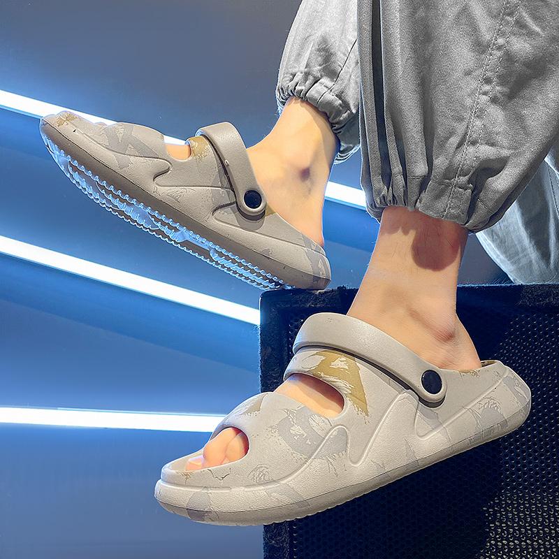 Mode Herren Hausschuhe 2025 Neu Sommer EVA Weichsohlige Plateau Pantoletten Sandalen Indoor Outdoor Walking Strandschuhe Flip Flops Herrenschuhe