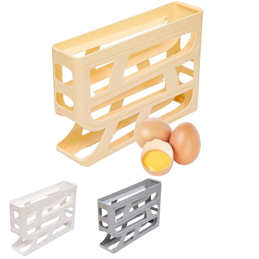 Slide-type Automatic Scrolling Egg Rack 4 Tier Egg Dispenser  Kitchen Dedicated