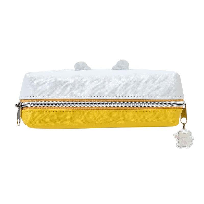 Sanrio HANAMARUOBAKE Mimipyoco Etui cu 2 compartimente pentru pixuri Japonia NOU Personaje Sanrio