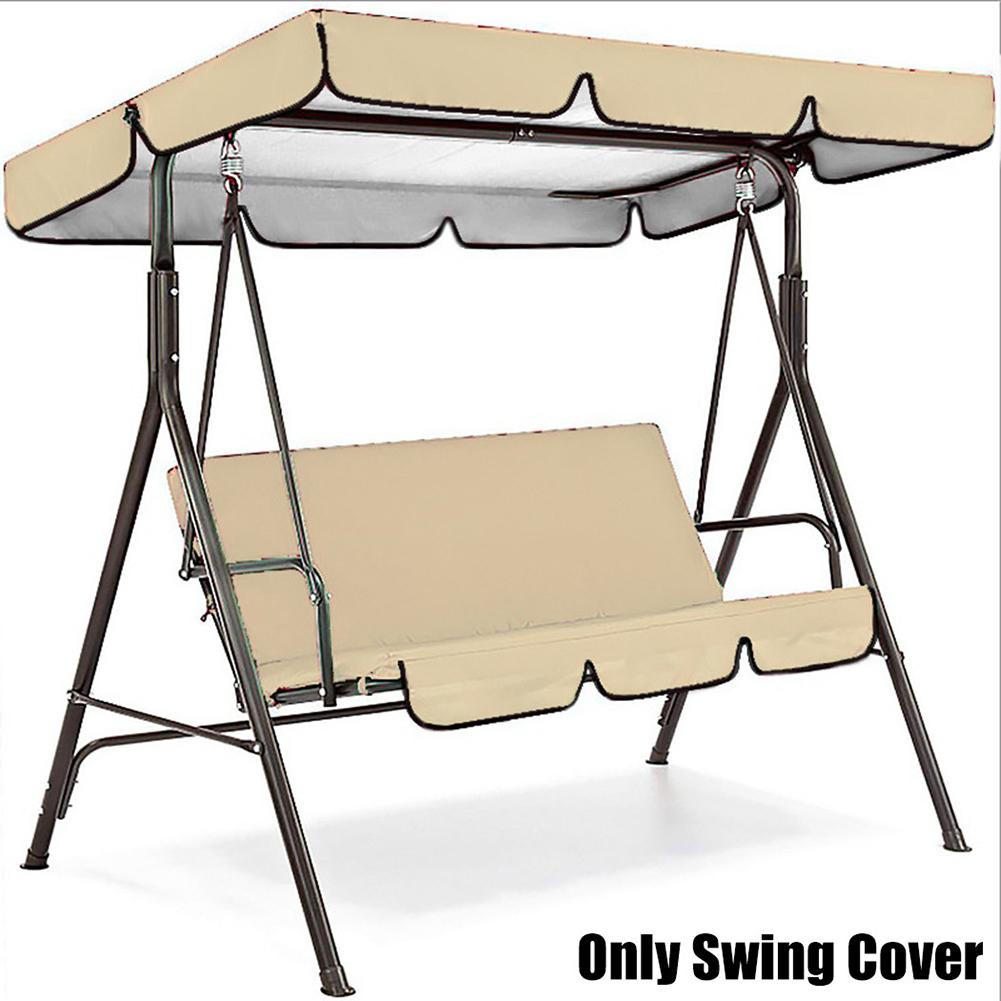 Swing Chair Canopy Replacement Top Cover Swing Chair Cover 2 /3 Seater Waterproof  Dustproof Balcony Garden Swing Chair Cover