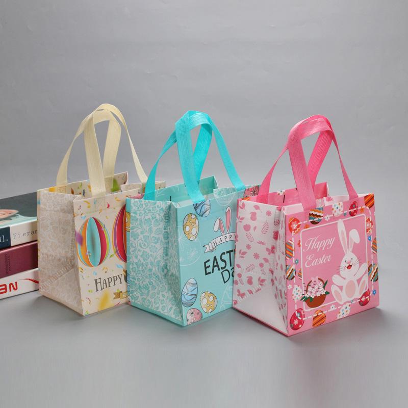 Eco-friendly Non-woven Easter Egg Rabbit Tote Bag