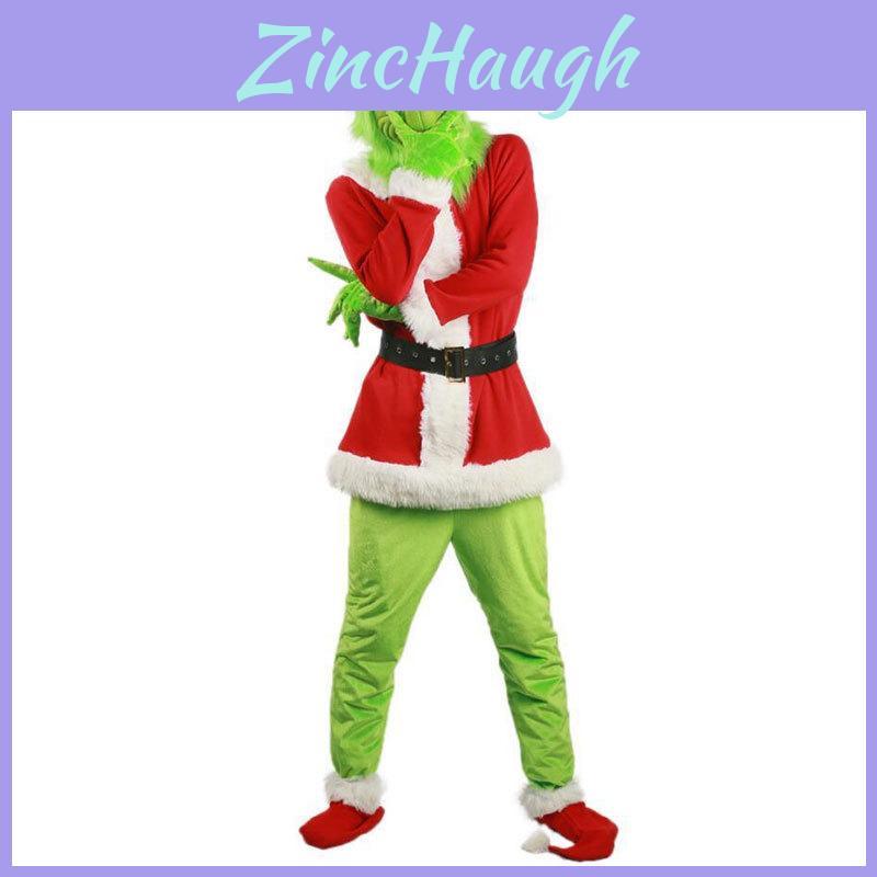 Halloween And Christmas Grinch Stole Christ Cosplay Costume Accessory Set For Halloween Adults Fantasy Event