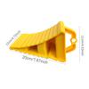 Portable Wheel Chock With Handles Vehicle Car Truck Wheel Tire Chock Stop Block Anti-Slip Plastic Base Tire Support Pad Yellow