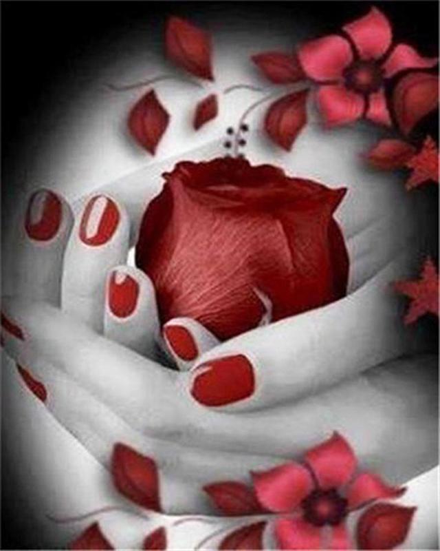 

5D Алмазная вышивка цветы вышивка крестиком рукоделие искусство алмазная живопись пейзаж Алмазная мозаика рукоделие домашний декор Full Square 20X30CM светло-синий