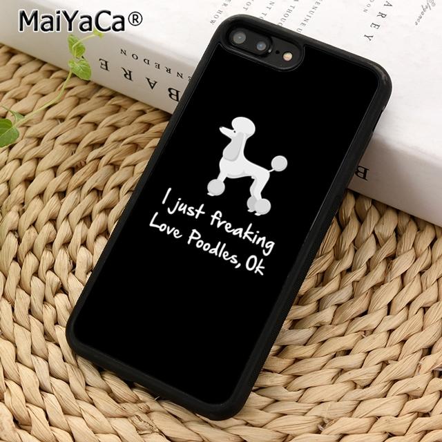 MaiYaCa Funny Poodle Dog Lovers Phone Case For iPhone 17 Air 16 15 14 Plus 11 12 13 Pro Max Coque Cover Shell