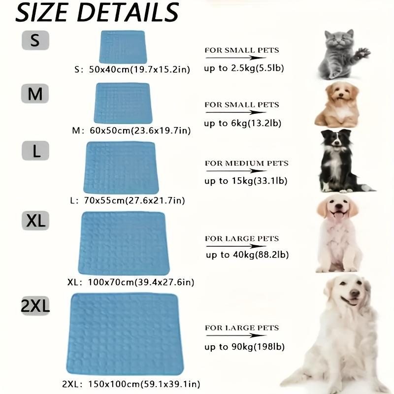 1pc Pet Cooling Pad Ice-Sliky Breathable Polyester Summer Fall Pet Sofa Cushion Cooling Mat Pet Accessories for All Dog Size Dog