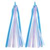 2pcs Ribbon Streamers Decorative Colorful Cloth Tassels for Boys Girls Scooter Bicycle Handlebar3