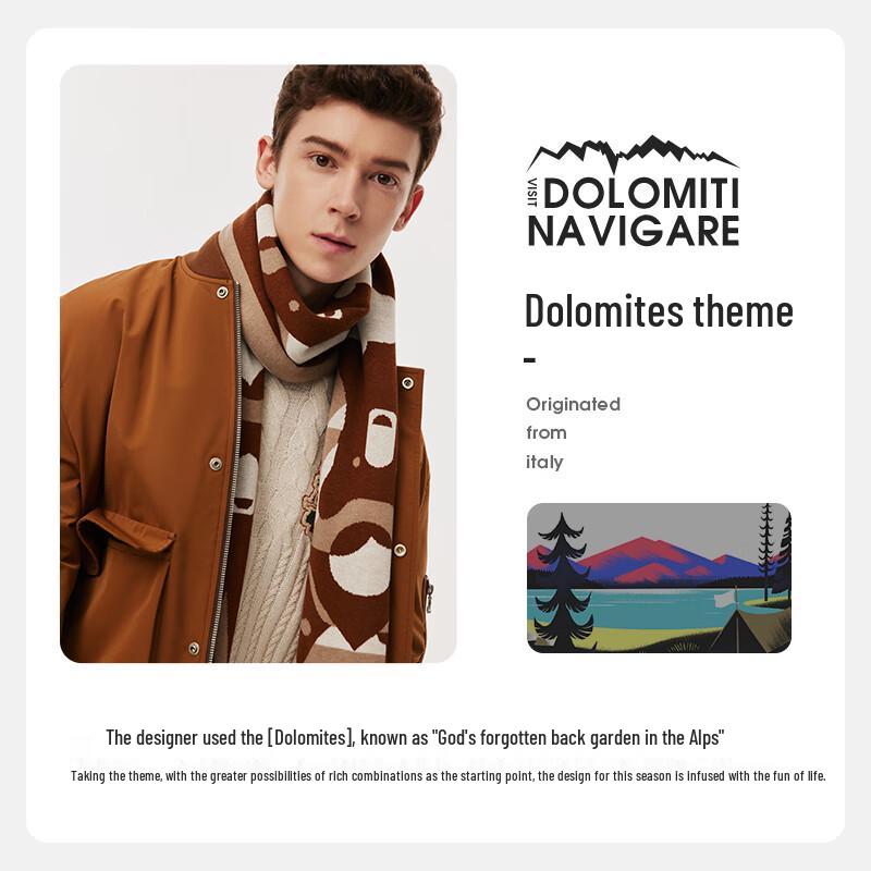 Navigare Men's Warm Knitted Casual Scarf