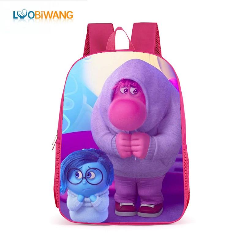 Inside Out 2 Kids School Backpack 17 Inch Oxford Fabric Bag Girls Boys Lightweight Anti-Theft Comfortable Student