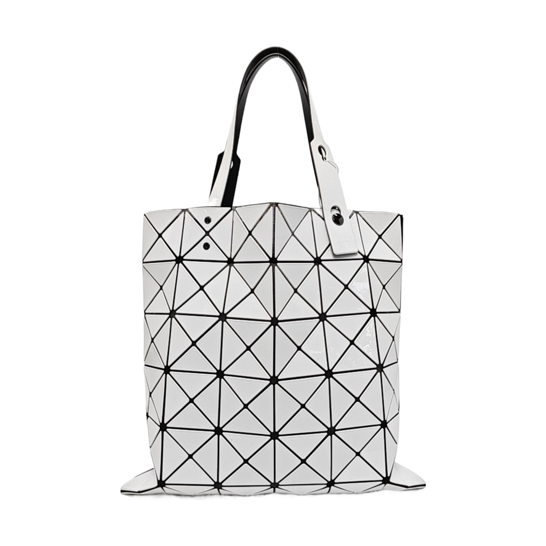 [Pre-Owned] Lucent White Special Material Geometric Tote Bag - Very Good #H4W0B8 ONE SIZE