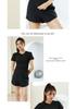 2023 Women's Quick-Dry Sports Set: Round Neck, Breathable Running & Yoga Pants for Summer
