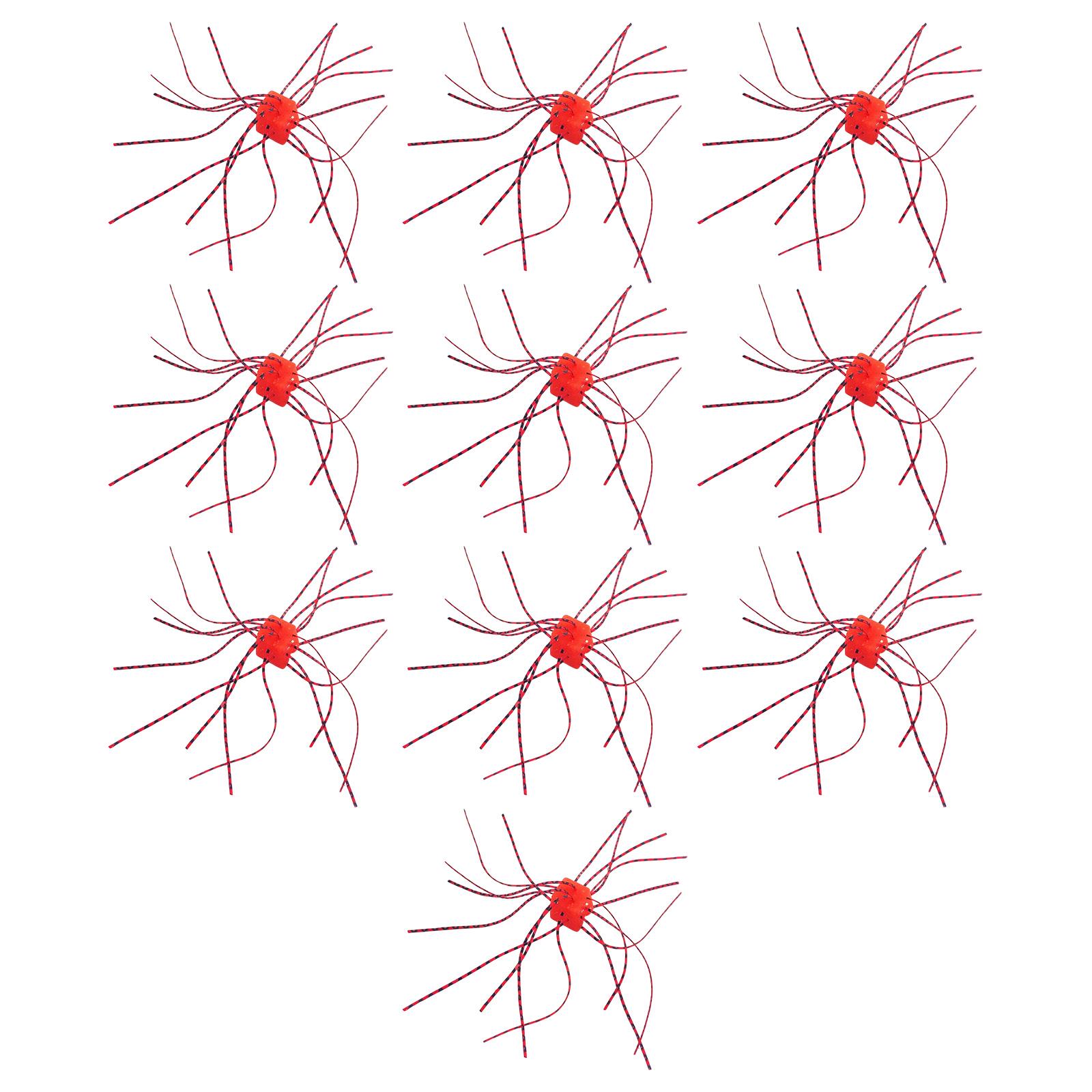 

10pcs Dice Shaped Fishing Lure Bright Color Slow Sinking Soft Artificial Baits for Bass Catfish Flexible Whisker Lure S