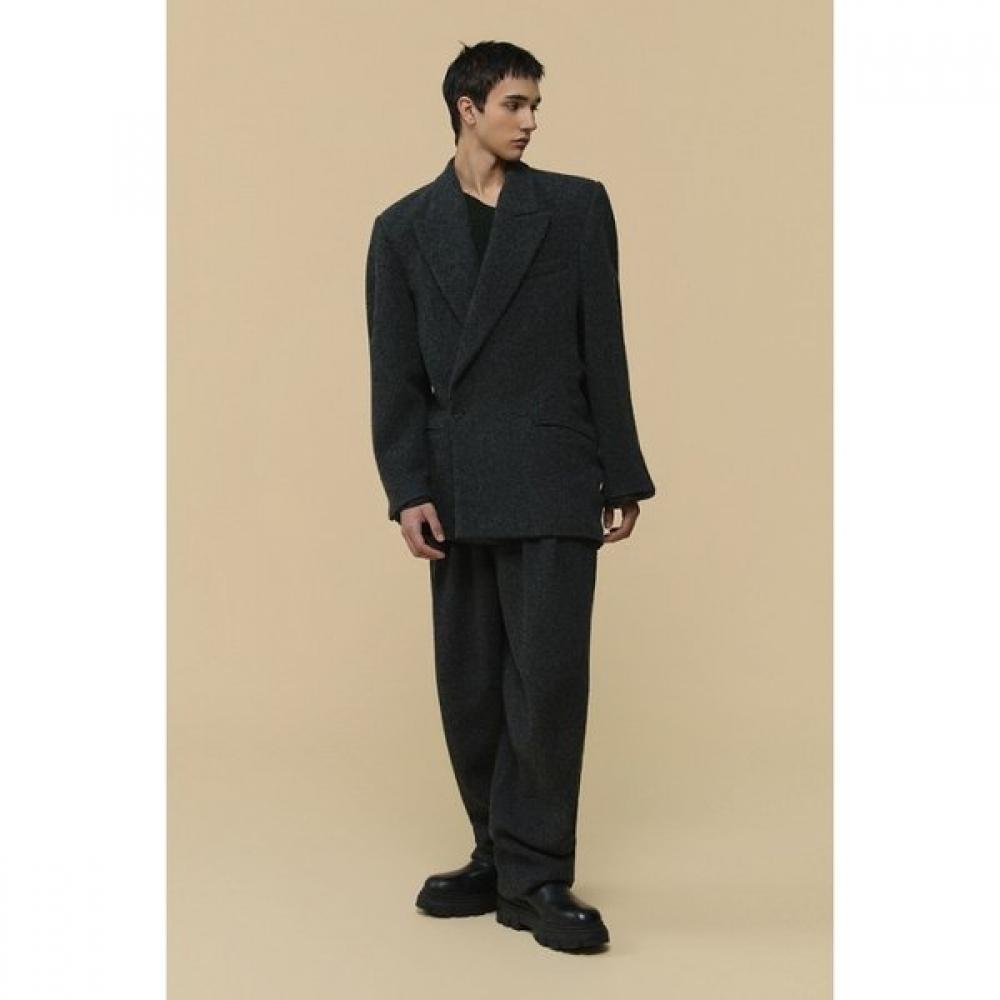 Customellow Wool Falling Back Jacket Grey Cwjaw25991gyx