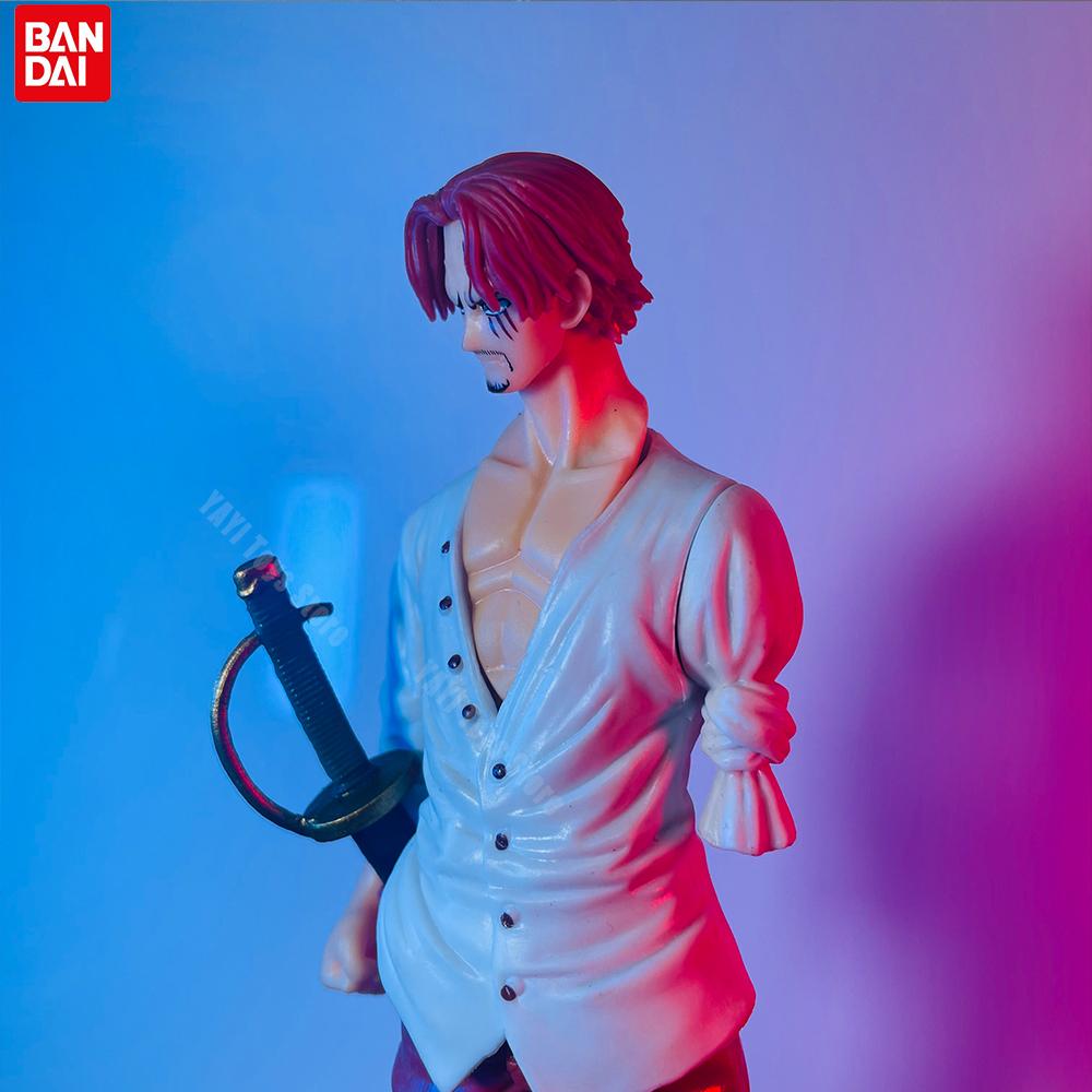 Neue 18cm One Piece Anime Figur Rotschopf Shanks Actionfiguren Cartoon Figur Modell PVC Puppe Sammlung Dekoration Kinderspielzeug Geschenk