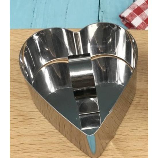 Heart Shape Cake Mold Chiffon Cake Cheese Mousse Anodized Aluminum Removable Bottom Tart Tray Mould Baking Tools