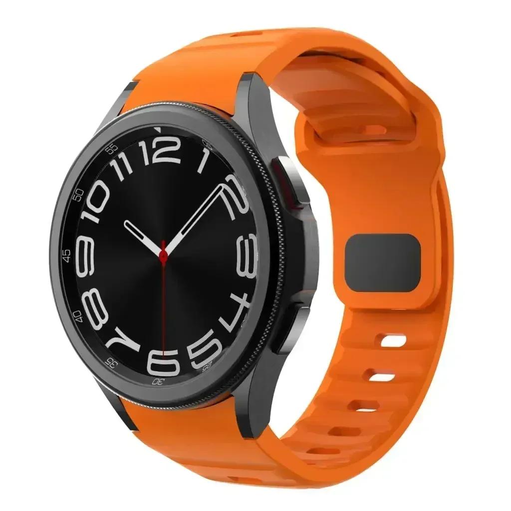 Silikonarmband für Samsung Galaxy Watch 6 Classic 47 mm 43 mm/4 Classic 46 mm 42 mm Armband Galaxy Watch 5/5pro 45 mm/4/6 40 mm 44 mm