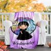 Wednesday Addams3 printed throw blanket—lightweight,soft,warm;versatile blanket for all seasons—perfect as &air-conditioning throw,nap blanket