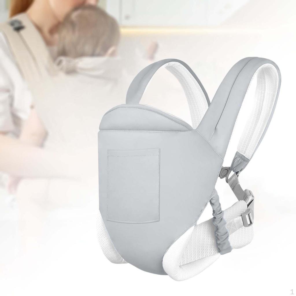 Baby Wrap Carrier Newborn to Toddlers Holder for Walking Shower Gift Shopping Beige