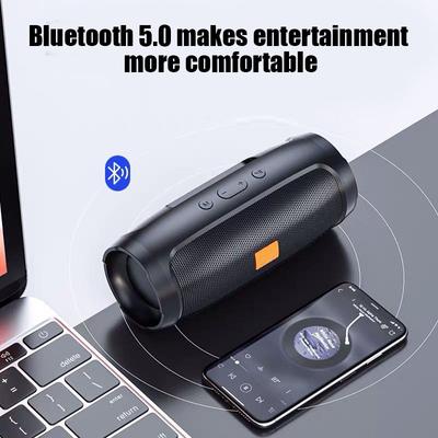 Taşınabilir Subwoofer Bluetooth Hoparlörler Dış Mekan Stereo Surround Su Geçirmez Yüksek Sesli Hoparlör Kablosuz Ses Kutusu FM Radyo TF Kart Desteği