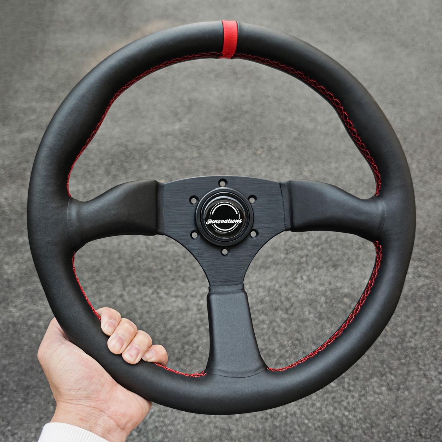 JDM Race Sports Car Steering Wheel 350MM Sports Steering Wheel PC-ST38 красный