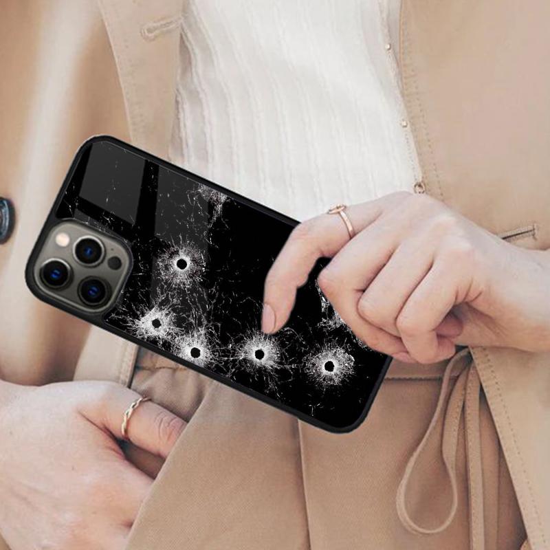 

Bullet Hole Magnetic Phone Case For APPLE iPhone 17 Air 16 14 13 12 Pro Max 15 Plus Wireless Charge With MagSafe Cover iPhone 13mini