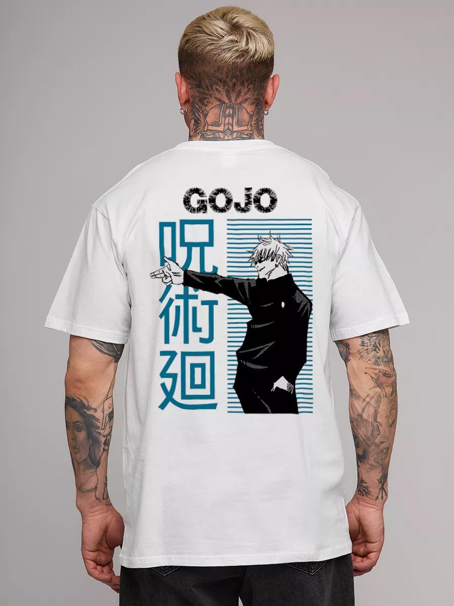 White cotton oversized print T-shirt 2XL