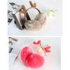 Solid Color Elk Horn Earmuffs Faux Rabbit Fur Winter Warm Earmuffs  Outdoor Cold Protection