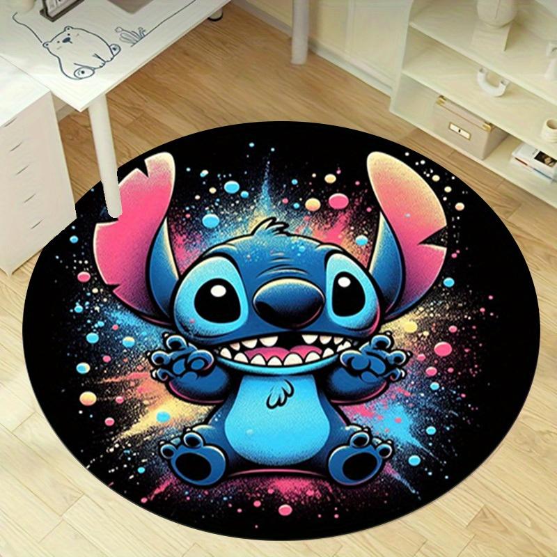 

1pc Stitch Galaxy Print Circular Rug for Home Office Outdoor Gift Decorative Carpet RD05178 80cm by 80cm