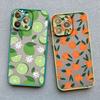 Color Fruits Banana Strawberry Phone Case For iPhone 14 13 12 11 Pro Max Mini 15 Pus Pro Max X XS XR 7 8 Plus Shockproof Covers