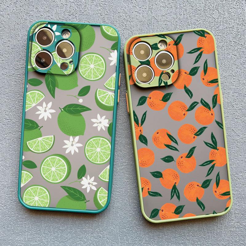 Color Fruits Banana Strawberry Phone Case For iPhone 14 13 12 11 Pro Max Mini 15 Pus Pro Max X XS XR 7 8 Plus Shockproof Covers