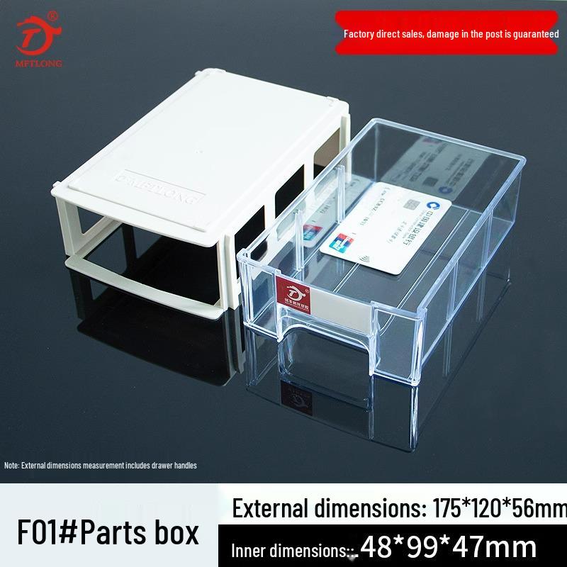 Desktop Drawer-Type Organizer Box, Thickened Storage Cabinet for Components and LEGO Bricks