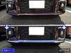 BRIGHTZ Finish Stainless Steel Plated Front Lip Mould for Toyota Solio Ultra-Mirror (3-Piece Set) (2007, 2008, 2009, 2010, 2011, 2012, 2013, 2014)