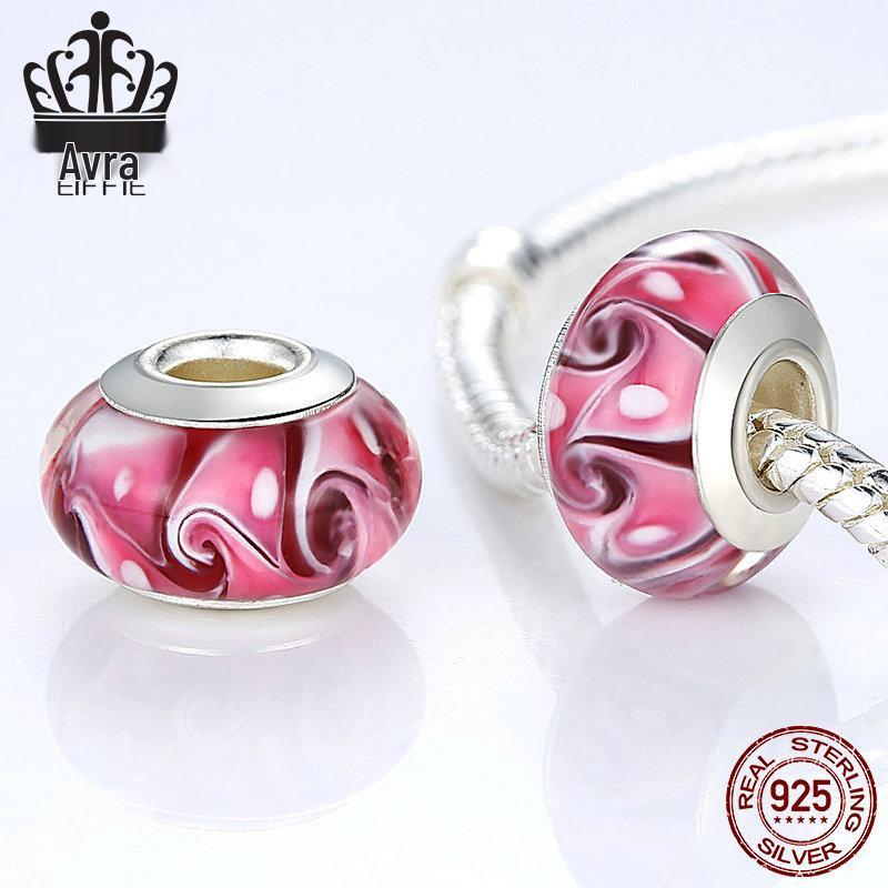 Eco-Friendly Large Hole Glass Beads Bracelet DIY Charm Accessory (PA6301) by Everjoy Boutique