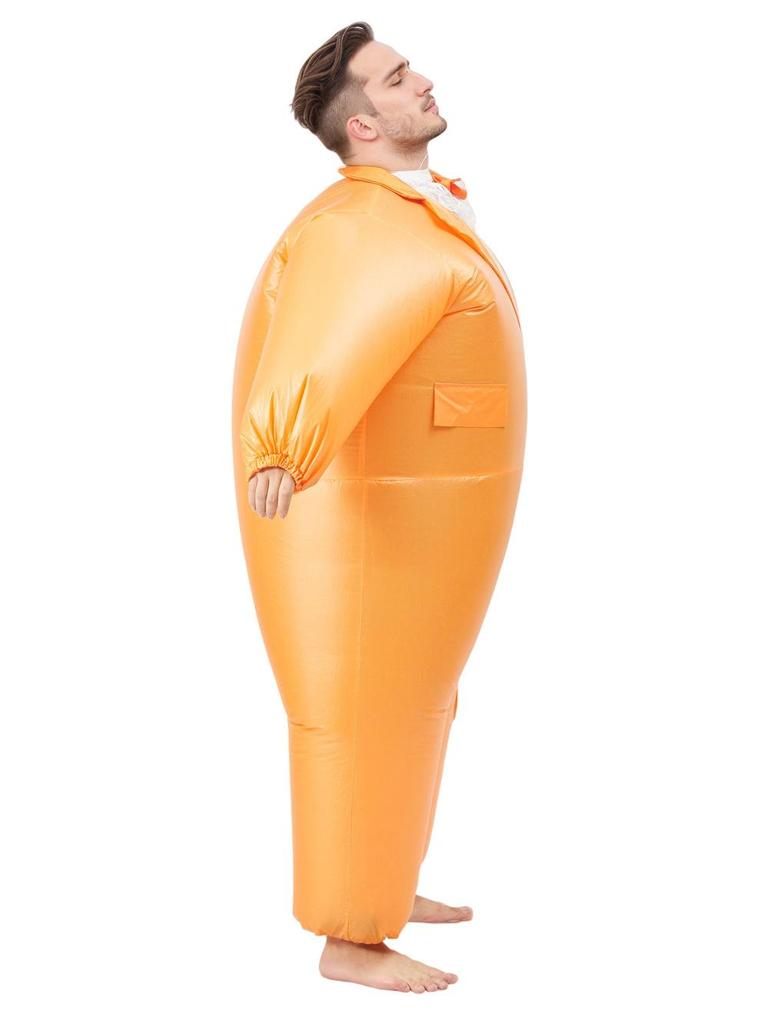 Inflatable Tuxedo Suit Costume, Adult, Orange