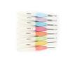 8Pcs Soft NonSlip Grip Crochet Hooks Set Plastic Crochet Hook Kit Knitting Needles Set  Hair Styling