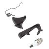 Benzin-Kettensäge Zündkerzen-Kit ABS Eisen Gashebel Zündkerze für Husqvarna 340 345 346XP 350 351 353 357XP 359